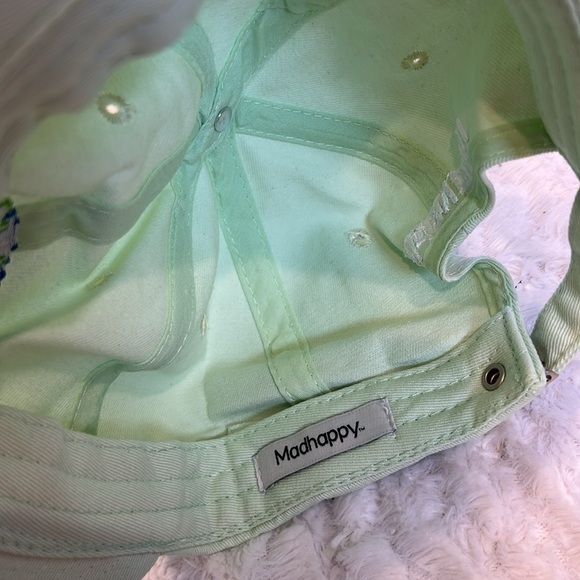 MADHAPPY X NOUNS PIXEL EARTH DAD HAT ADJUSTABLE UNISEX MINT GREEN NEW main image 8